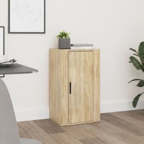 Aparador madera contrachapada color roble Sonoma 40x33x70 cm