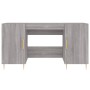 Escritorio madera de ingeniería gris Sonoma 140x50x75 cm