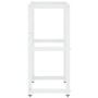 Estructura de lavabo de hierro blanco 40x38x31 cm