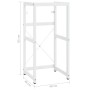 Estructura de lavabo de hierro blanco 40x38x31 cm
