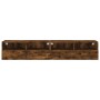 Muebles de pared para TV 2 uds madera roble ahumado 80x30x30 cm