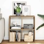 Librería divisora madera roble artisan 69,5x29x69,5 cm