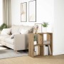 Librería divisora madera roble artisan 69,5x29x69,5 cm