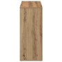 Librería divisora madera roble artisan 69,5x29x69,5 cm