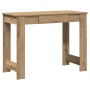 Escritorio de madera de ingeniería roble artisan 100x45x75 cm