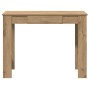 Escritorio de madera de ingeniería roble artisan 100x45x75 cm