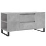 Mesa de centro madera ingeniería gris hormigón 102x44,5x50 cm