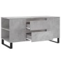 Mesa de centro madera ingeniería gris hormigón 102x44,5x50 cm
