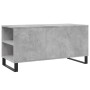 Mesa de centro madera ingeniería gris hormigón 102x44,5x50 cm