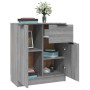 Aparadores 2 uds madera contrachapada gris Sonoma 60x30x70 cm