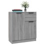Aparadores 2 uds madera contrachapada gris Sonoma 60x30x70 cm