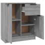 Aparadores 2 uds madera contrachapada gris Sonoma 60x30x70 cm