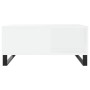 Mesa de centro madera contrachapada blanco 80x80x36,5 cm