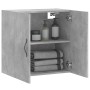 Armario de pared madera de ingeniería gris hormigón 60x31x60 cm
