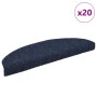Alfombrilla autoadhesiva escalera 20 uds azul 65x21x4 cm
