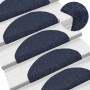 Alfombrilla autoadhesiva escalera 20 uds azul 65x21x4 cm