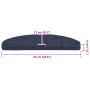Alfombrilla autoadhesiva escalera 20 uds azul 65x21x4 cm