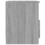 Mesita de noche madera de ingeniería gris Sonoma 40x40x50 cm