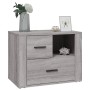 Mesita de noche madera contrachapada gris Sonoma 60x36x45 cm