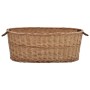 Cesta para leña con asas de transporte sauce natural 88x57x34cm