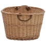 Cesta para leña con asas de transporte sauce natural 88x57x34cm
