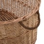 Cesta para leña con asas de transporte sauce natural 88x57x34cm