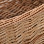 Cesta para leña con asas de transporte sauce natural 88x57x34cm