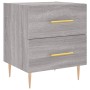 Mesita de noche madera de ingeniería gris Sonoma 40x35x47,5 cm