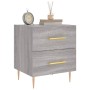 Mesita de noche madera de ingeniería gris Sonoma 40x35x47,5 cm