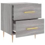 Mesita de noche madera de ingeniería gris Sonoma 40x35x47,5 cm