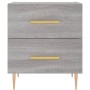 Mesita de noche madera de ingeniería gris Sonoma 40x35x47,5 cm