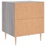 Mesita de noche madera de ingeniería gris Sonoma 40x35x47,5 cm