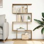 Librería divisora 4 niveles madera roble artisan 70x24x129 cm