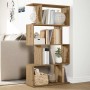 Librería divisora 4 niveles madera roble artisan 70x24x129 cm