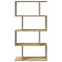 Librería divisora 4 niveles madera roble artisan 70x24x129 cm
