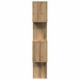 Librería divisora 4 niveles madera roble artisan 70x24x129 cm