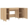 Escritorio madera de ingeniería roble Sonoma 140x50x75 cm
