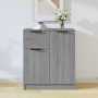Aparador de madera contrachapada gris Sonoma 60x30x70 cm