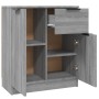 Aparador de madera contrachapada gris Sonoma 60x30x70 cm