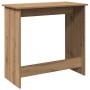 Escritorio de madera de ingeniería roble artesano 80x40x75 cm