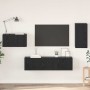 Conjunto de mueble de TV 4 pcs Roble negro 30.5 x 30 x 60 cm