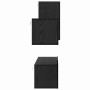 Conjunto de mueble de TV 4 pcs Roble negro 30.5 x 30 x 60 cm