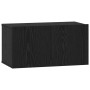 Juego de Muebles para TV 4 pcs Roble negro 120 x 30 x 30 cm