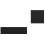 Juego de Muebles para TV 4 pcs Roble negro 120 x 30 x 30 cm