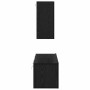 Juego de Muebles para TV 4 pcs Roble negro 120 x 30 x 30 cm