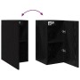 Conjunto de mueble de TV 7 pcs Roble negro 60 x 30 x 30 cm