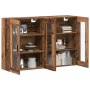 Armarios de Pared 2 pcs Madera Vieja 69.5x34x90 cm Madera