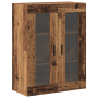 Armarios de Pared 2 pcs Madera Vieja 69.5x34x90 cm Madera