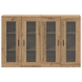 Armarios Montados en la Pared 2 pcs Roble Artesanal 69.5x34x90