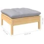 Gartenmöbel Set 4 Stück und Kissen Kiefernholz von vidaXL, Gartensets - Ref: Foro24-3096105, Preis: 295,80 €, Rabatt: %